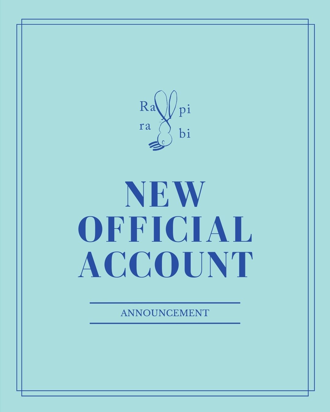 ❌Announcement : New official account ❌📢 By Rapi-rabi